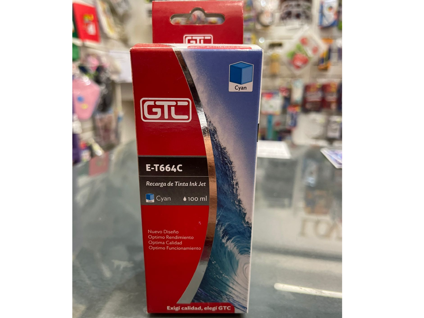 Botella de tinta New Jet T664 Cian100cc