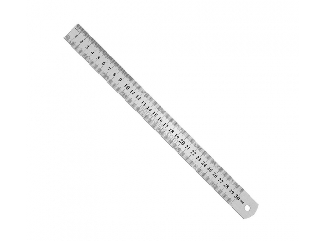 Regla de Acero Graduada Para Corte 30 cm
