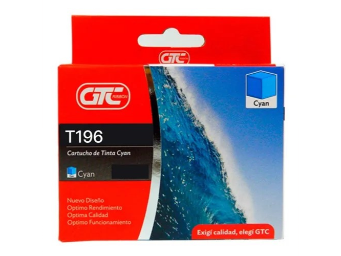 Cartucho GTC 196 Cian