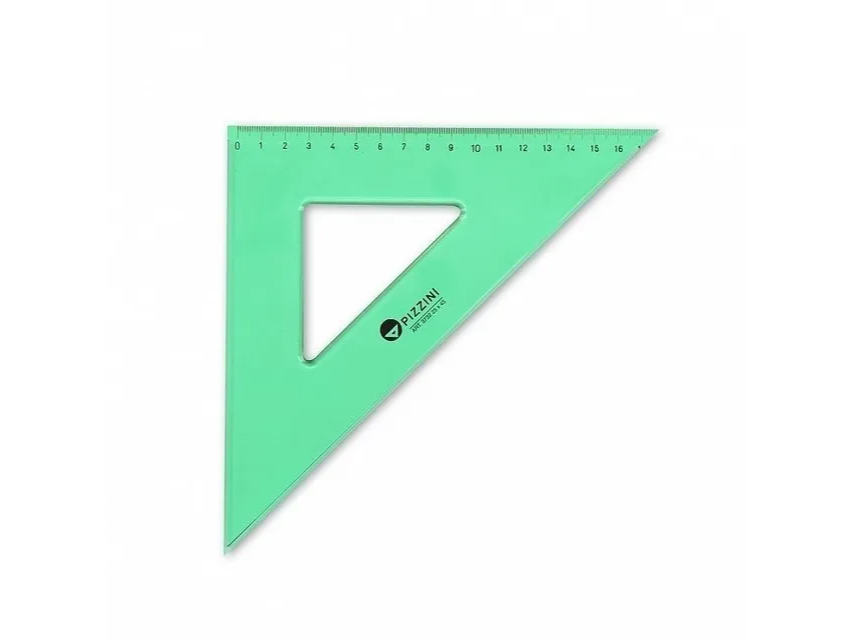 Escuadra Pizzini Plástica 25x45 grados Pintada