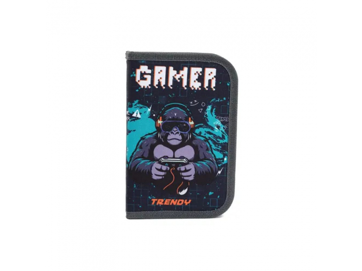 Cartuchera Escolar Trendy con Utiles Mono 2 pisos