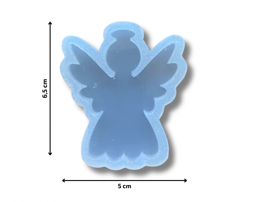 Molde Silic. P/res. (1292) Angel Liso 6.5 Cm