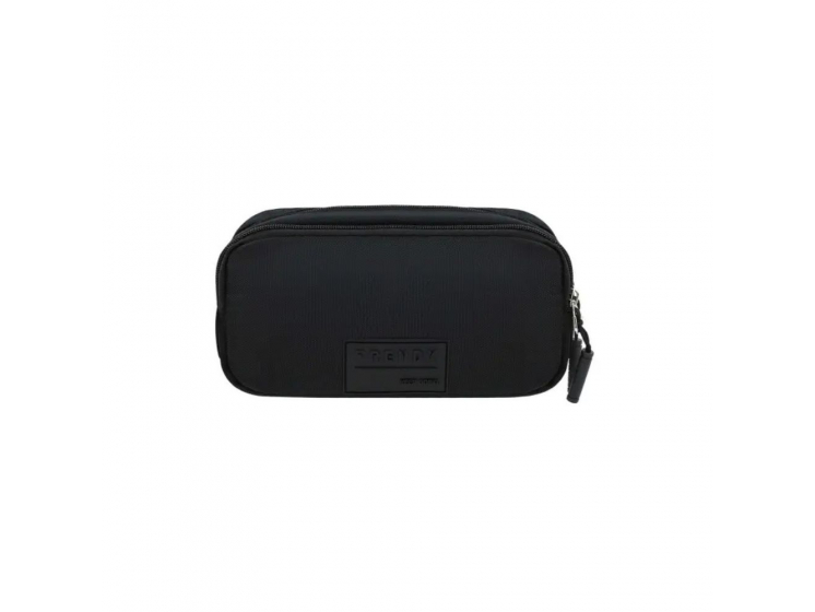 Cartuchera Trendy Cuadrada Negra
