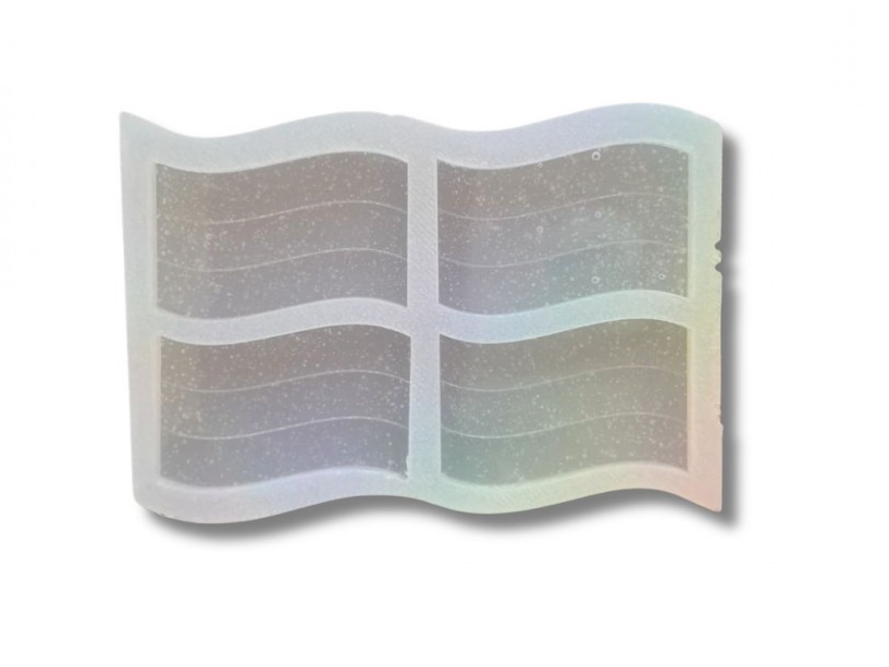 Molde Silic. P/res. (12174) Escarapelas Bandera C/dibujo 4un. 4x2,5 Cm