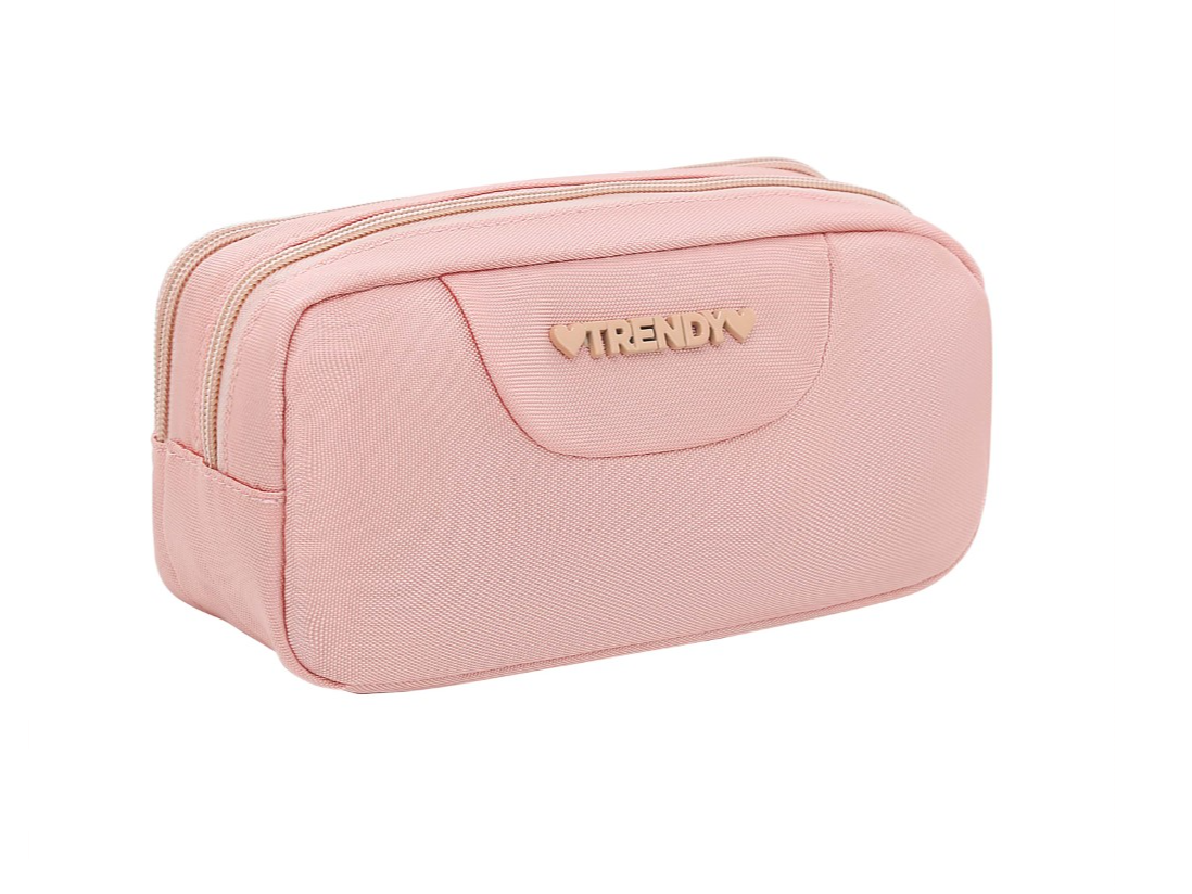 CARTUCHERA TRENDY CUADRADA ROSA 19255