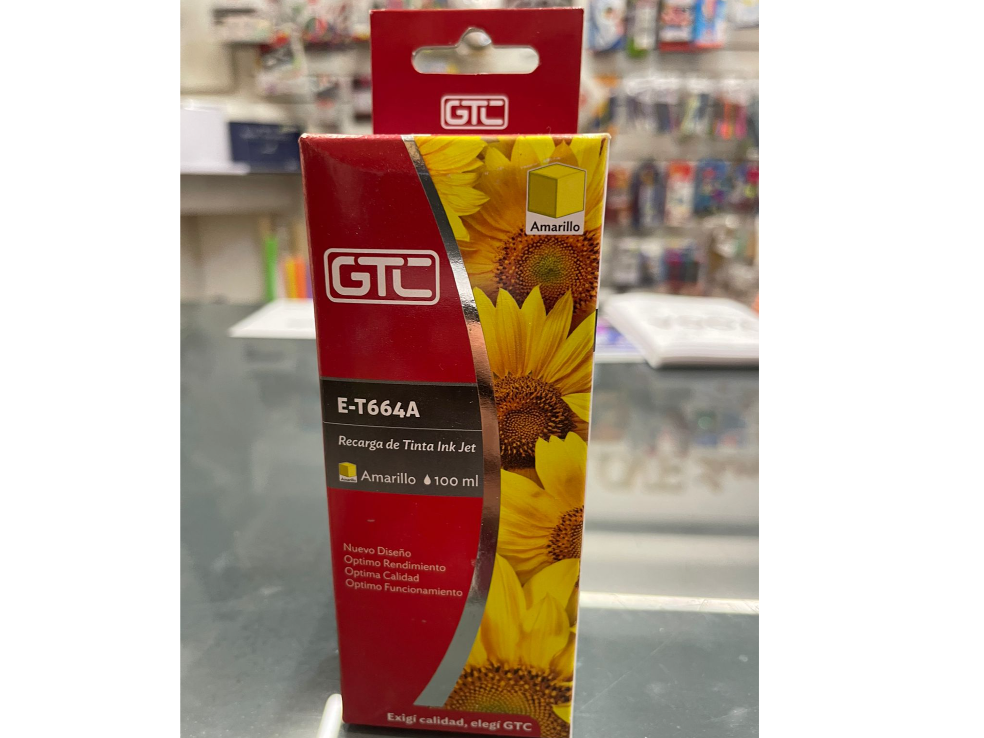 Botella de tinta New Jet T664 Amarillo100cc