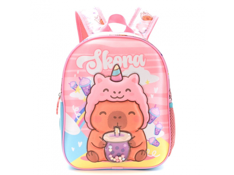 Mochila Petit Termo Capibara Unicornio 12"