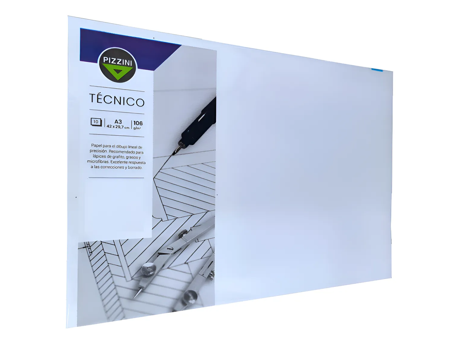 Papel P/Dibujo Pizzini Obra A3 106GR x10UN.