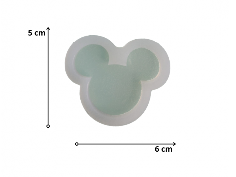 Molde Silic. P/res. (12100) Silueta Mickey Mediana