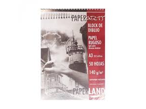 Papel P/Dibujo Block Embl. PAPERARTS Rugoso A4 140grx50 HJ