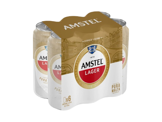 Six Pack Cerveza Amstel 473 cc. x 6 u.
