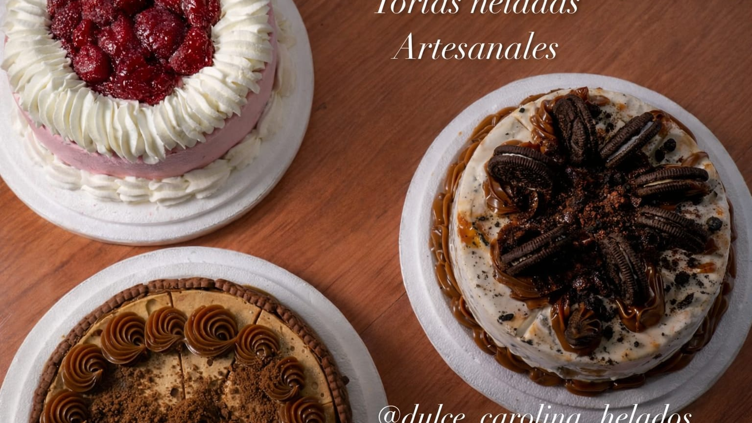 POSTRES , TORTAS, BALDES 3LTRS ARTESANALES