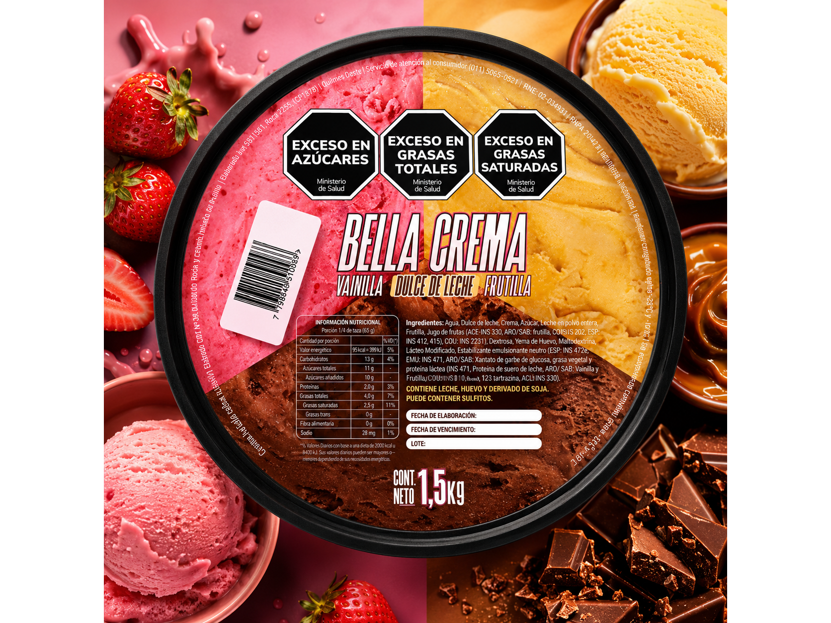 Balde artesanal de 3L🍧
