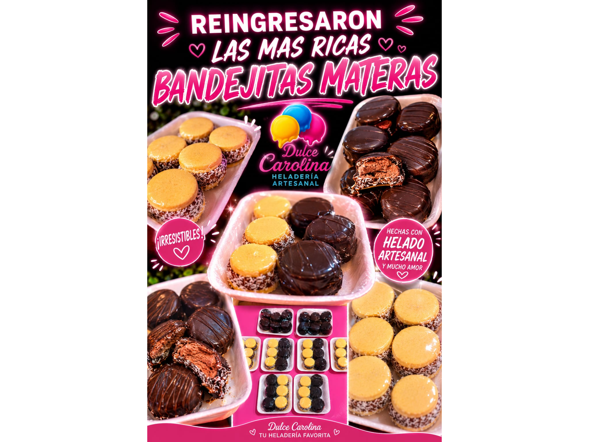 Bandejitas de alfajorcitos artesanales🍪