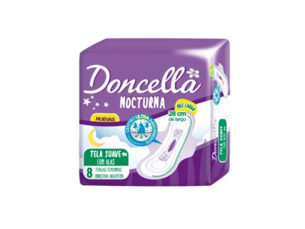 Toallas Nocturna Con Alas Doncellas 8 Unidades