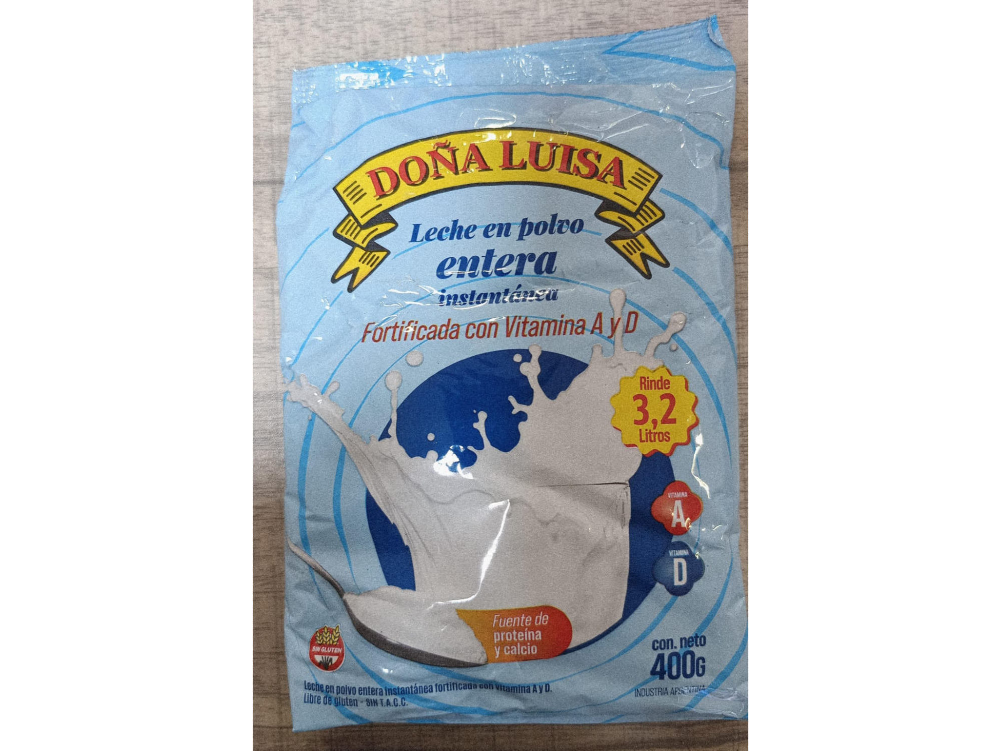 2 Und Leche Entera Polvo Doña Luisa 400 Gr
