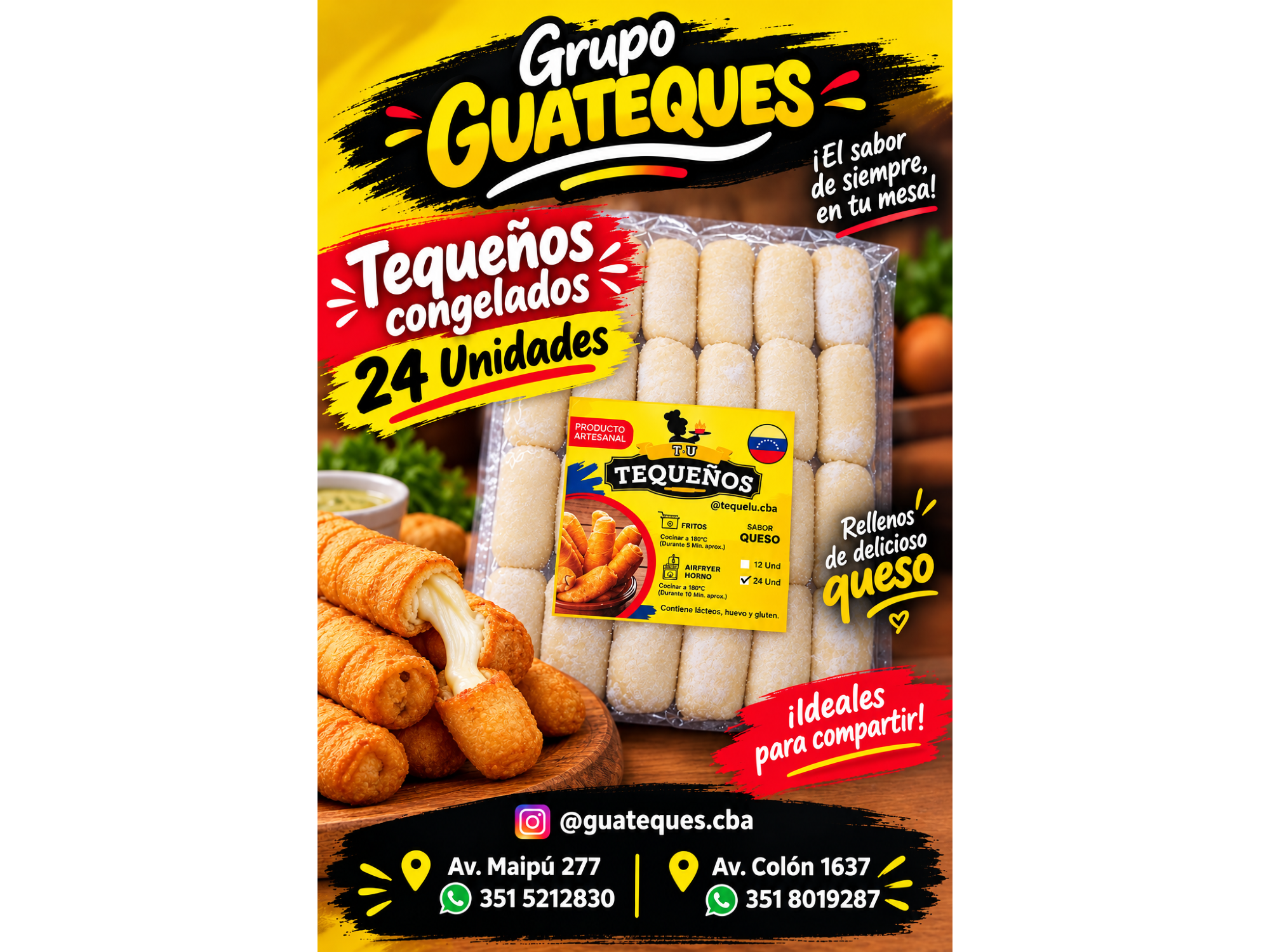 Mini Tequeños de Queso Lu 24 Unidades