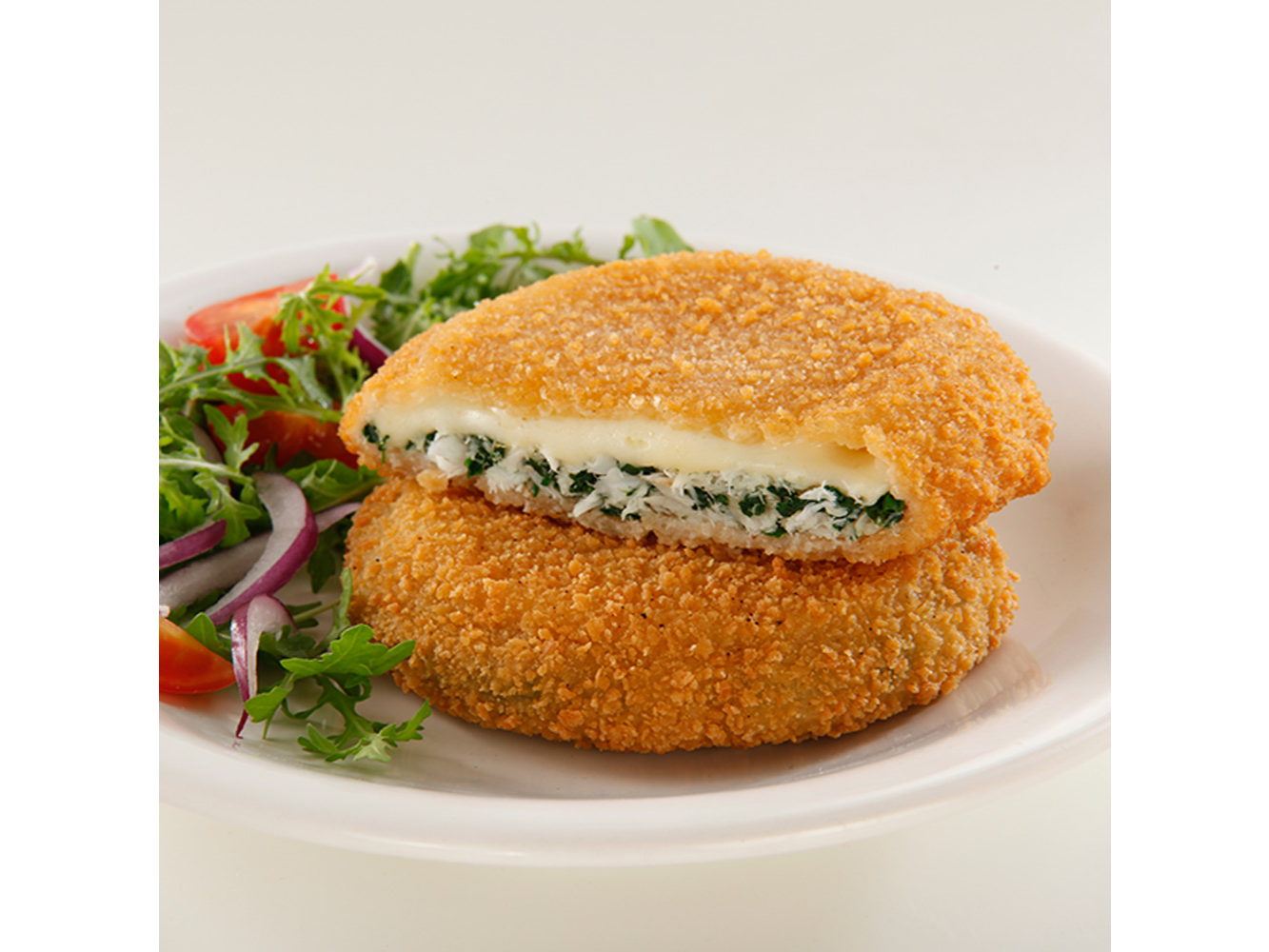 Medallones Merluza / Espinacas y Queso x 100 Gr