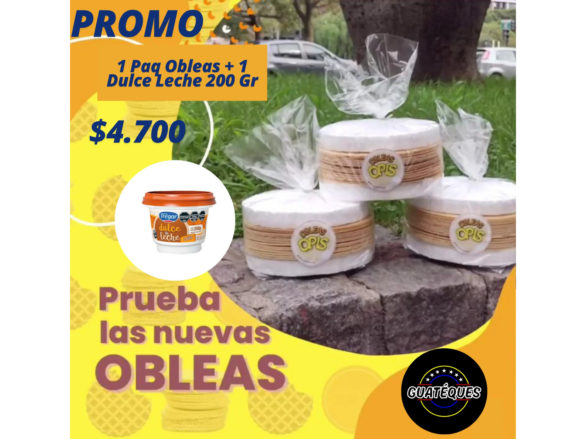 Promo 1 Paq Oblea + 1 Dulce de Leche Remolac