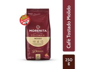Cafe Molido Tostado Colombiano 250 Gr