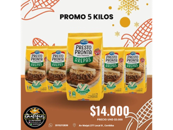 5 Kg Harinas Presto Pronto Sin Tac