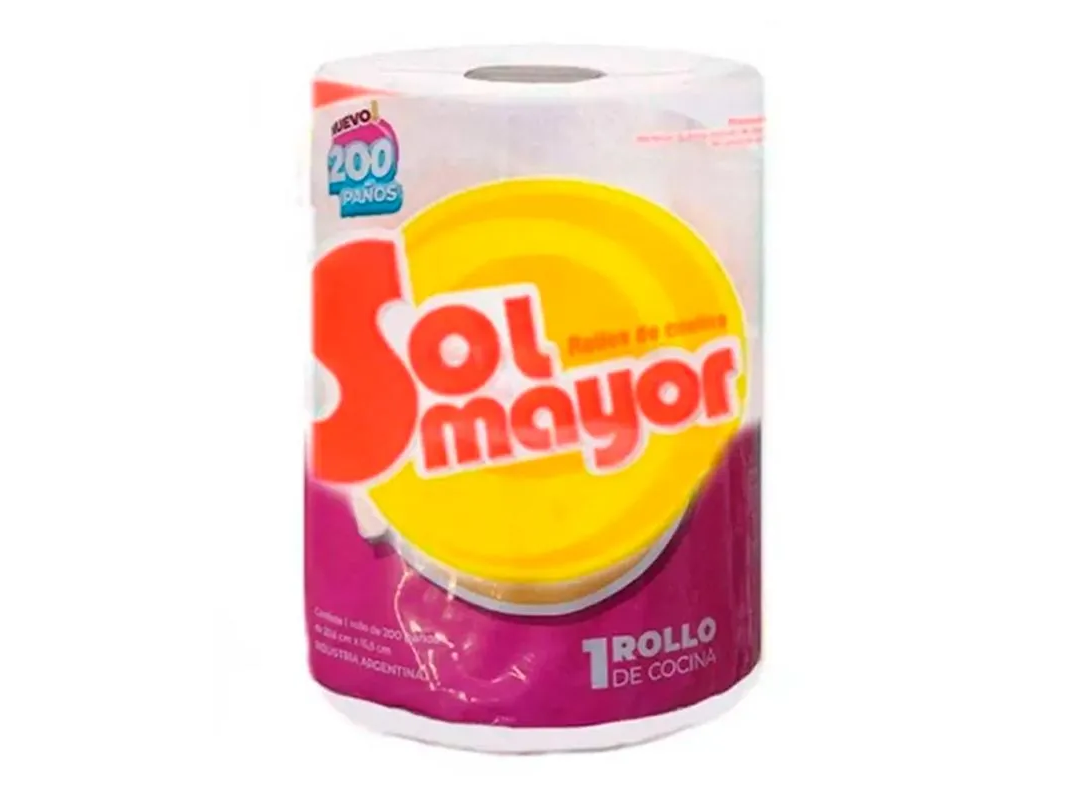 Rollo de Cocina 200 Mts Sol Mayor