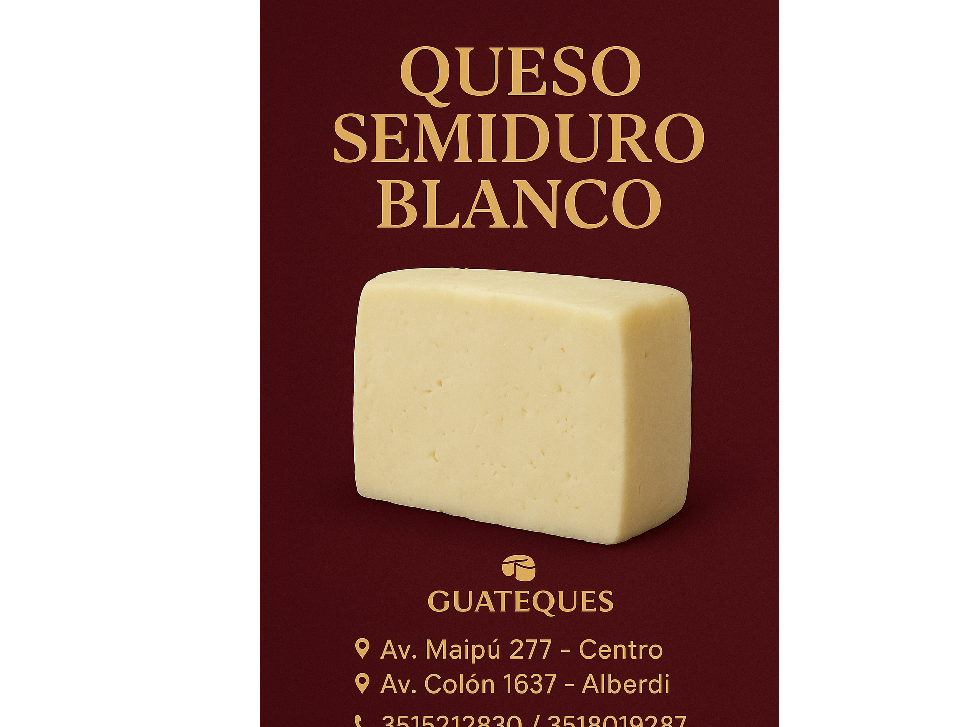 Queso Semi Duro del Llano
