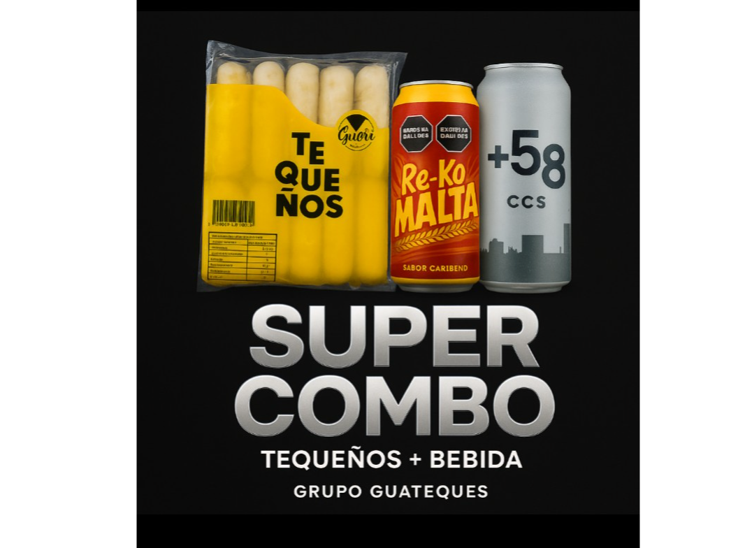 1 Doc Tequeños Guariqueso + 1 Maltas +58 o Rekomalta Grande