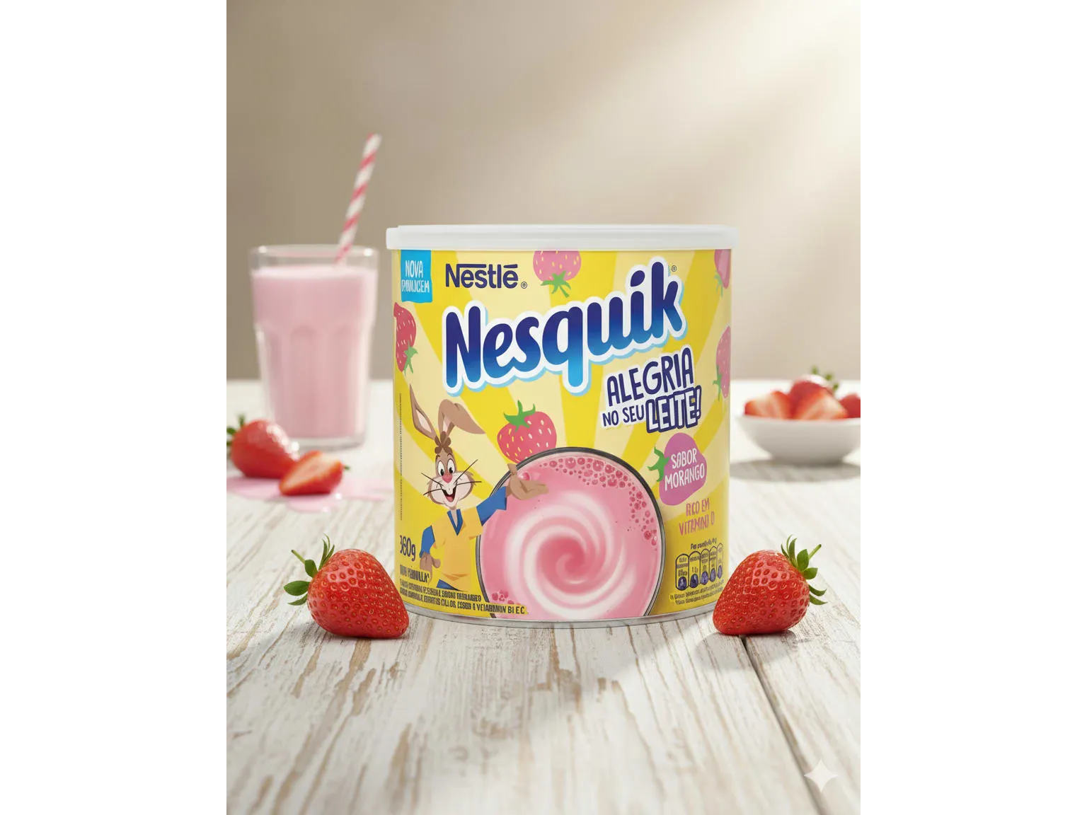 Nesquik Lata Frutilla Importados 360 Gr