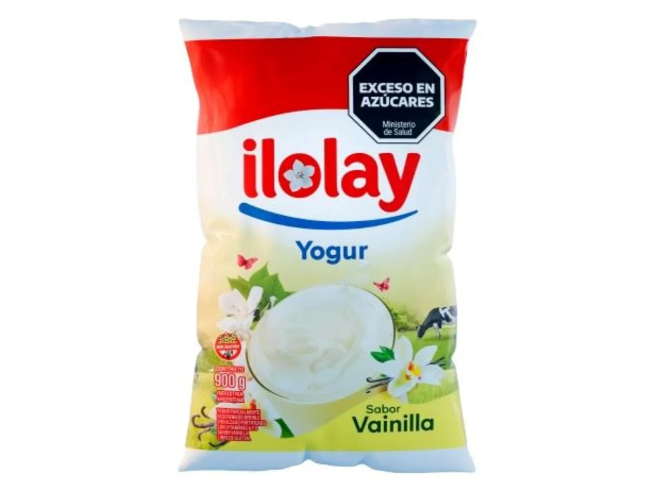 Yogur Sachet Sabor Vainilla Ilolay 900 Ml