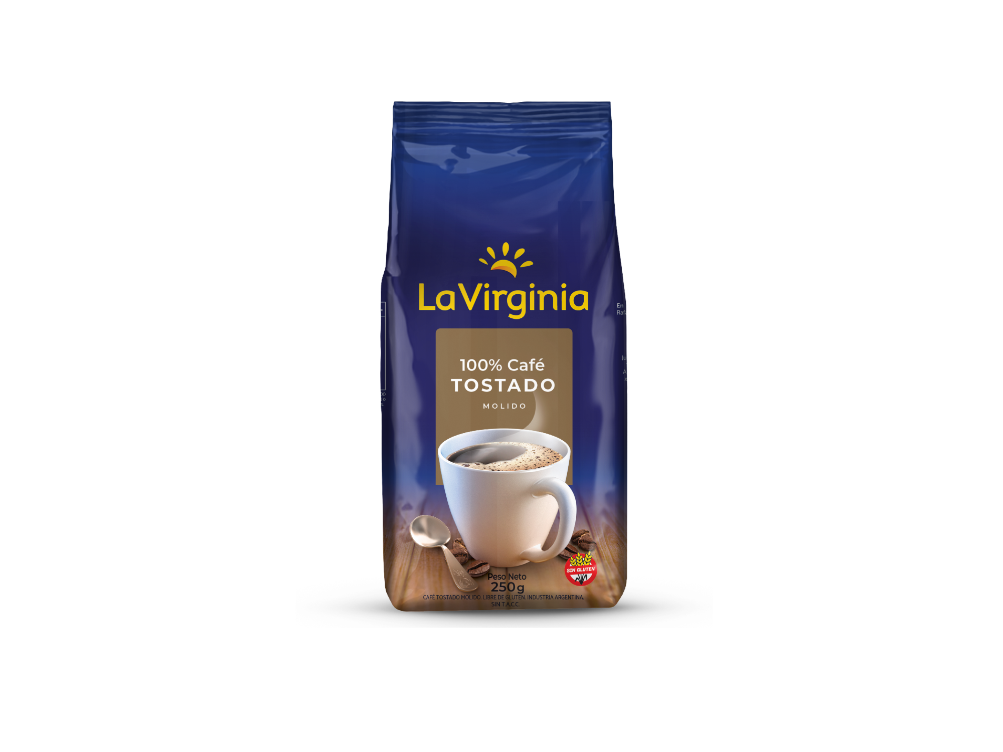 Cafe Tostado Molido La Virginia 250 Grs
