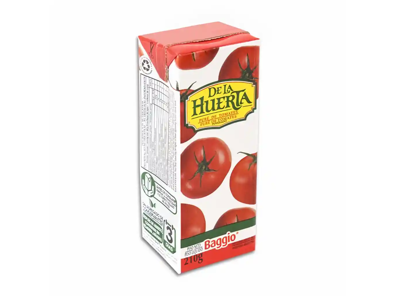 Pure de Tomate de la Huerta Baggio 210 g