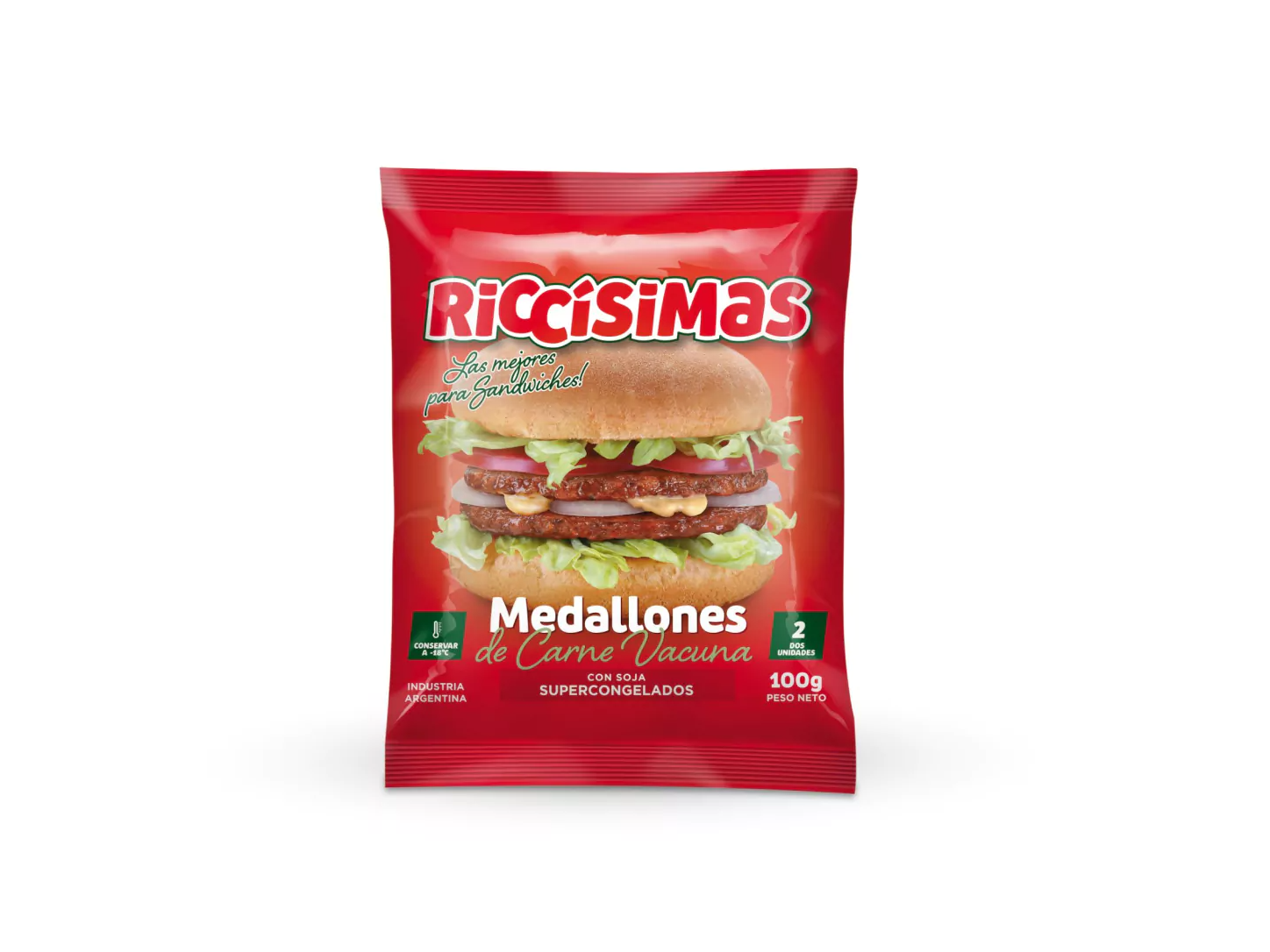 Carne de Hamburguesa Riccisima (2 Unidades)