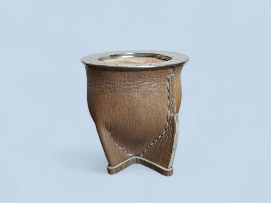 Mate Camionero Cuero Crudo