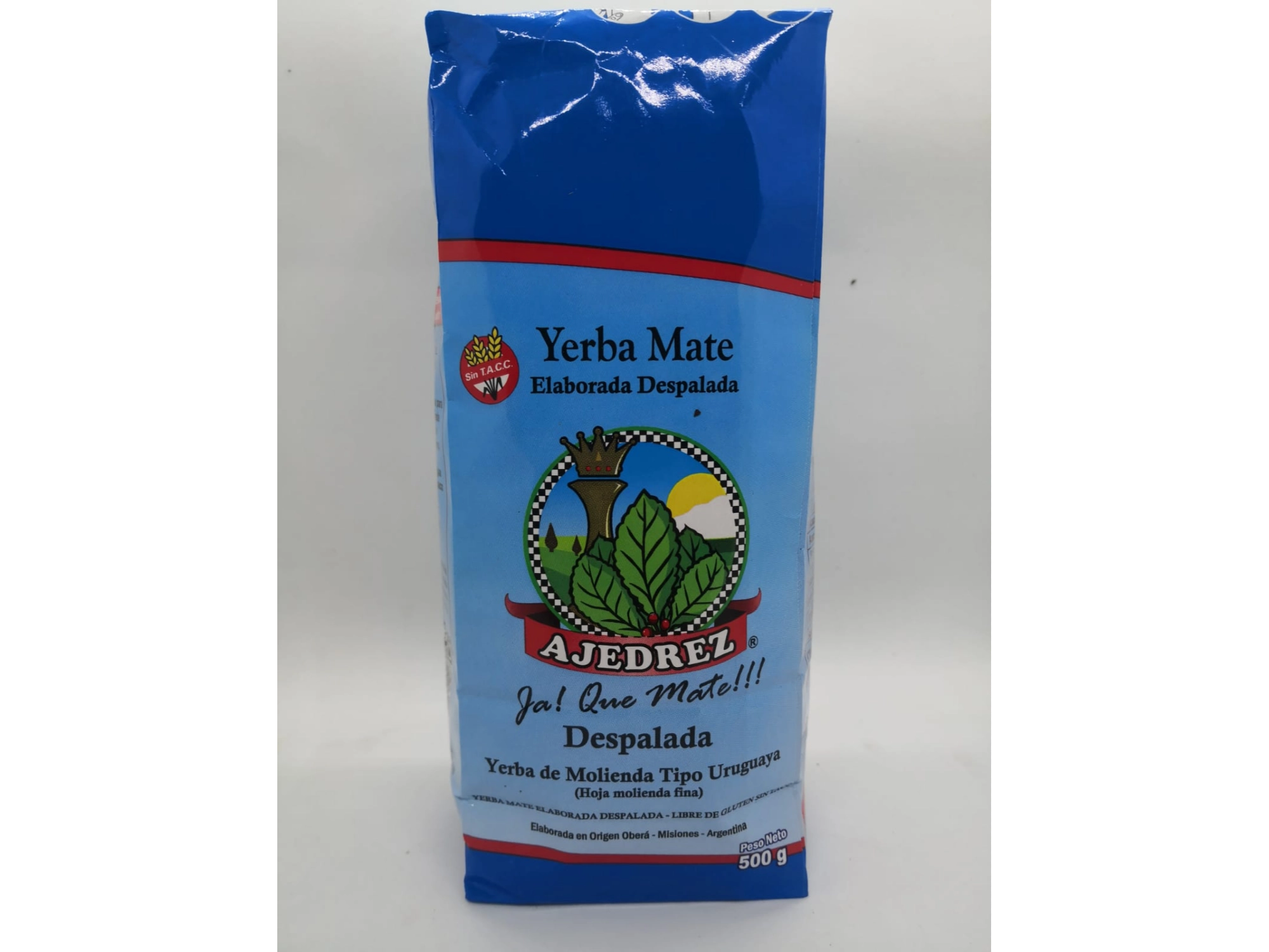 Yerba Ajedrez DESPALADA TIPO URUGUAYA x 500gr.