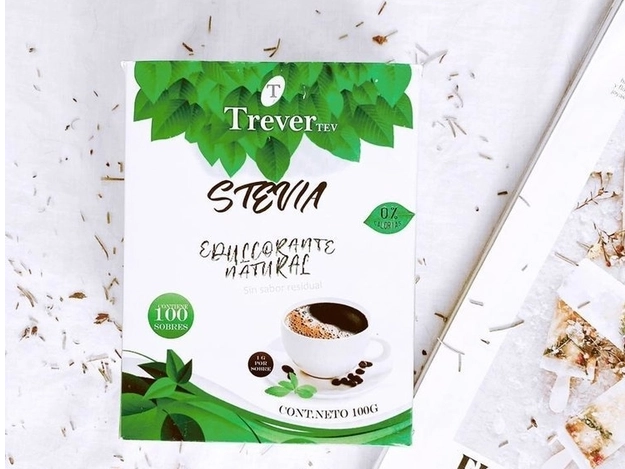 STEVIA TREVER EN POLVO (Caja por 100 sobres)