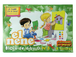 BLOCK PARA DIBUJO EL NENE COLOR N6