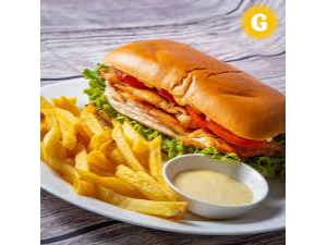 Sandwich de Mila de Pollo con Fritas