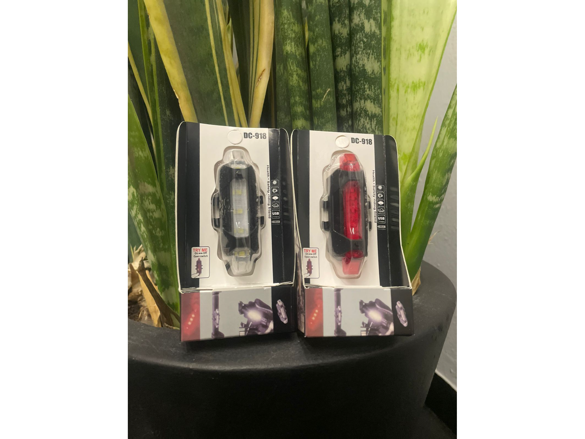 LUZ PARA BICI RECARGABLE LED DC-918A