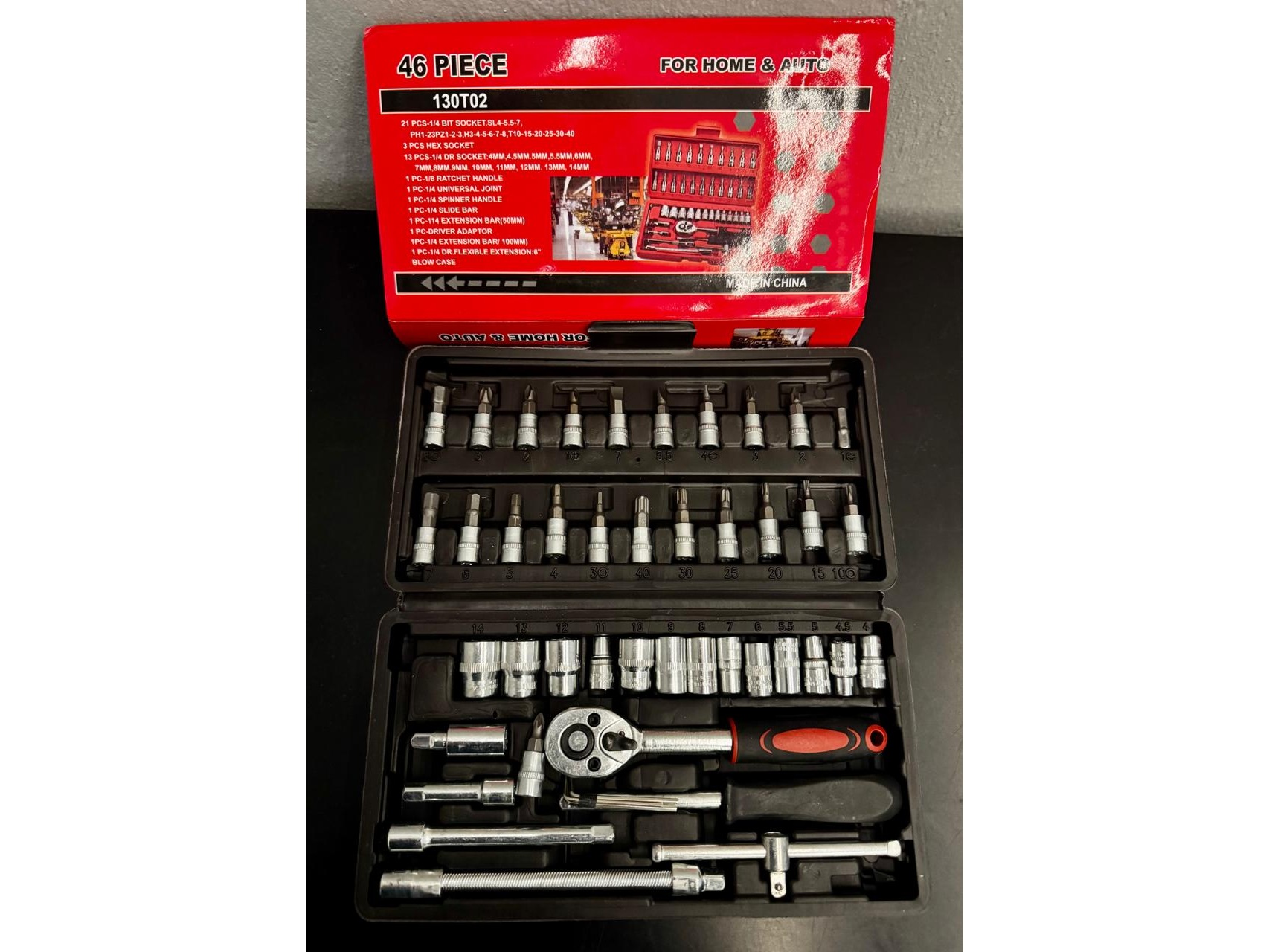 SET HERRAMIENTAS 46 PIEZAS