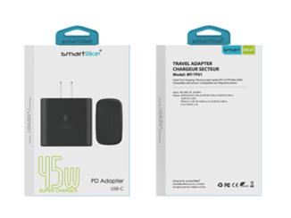 CARGADOR TP01 45W PD CON CABLE TIPO C