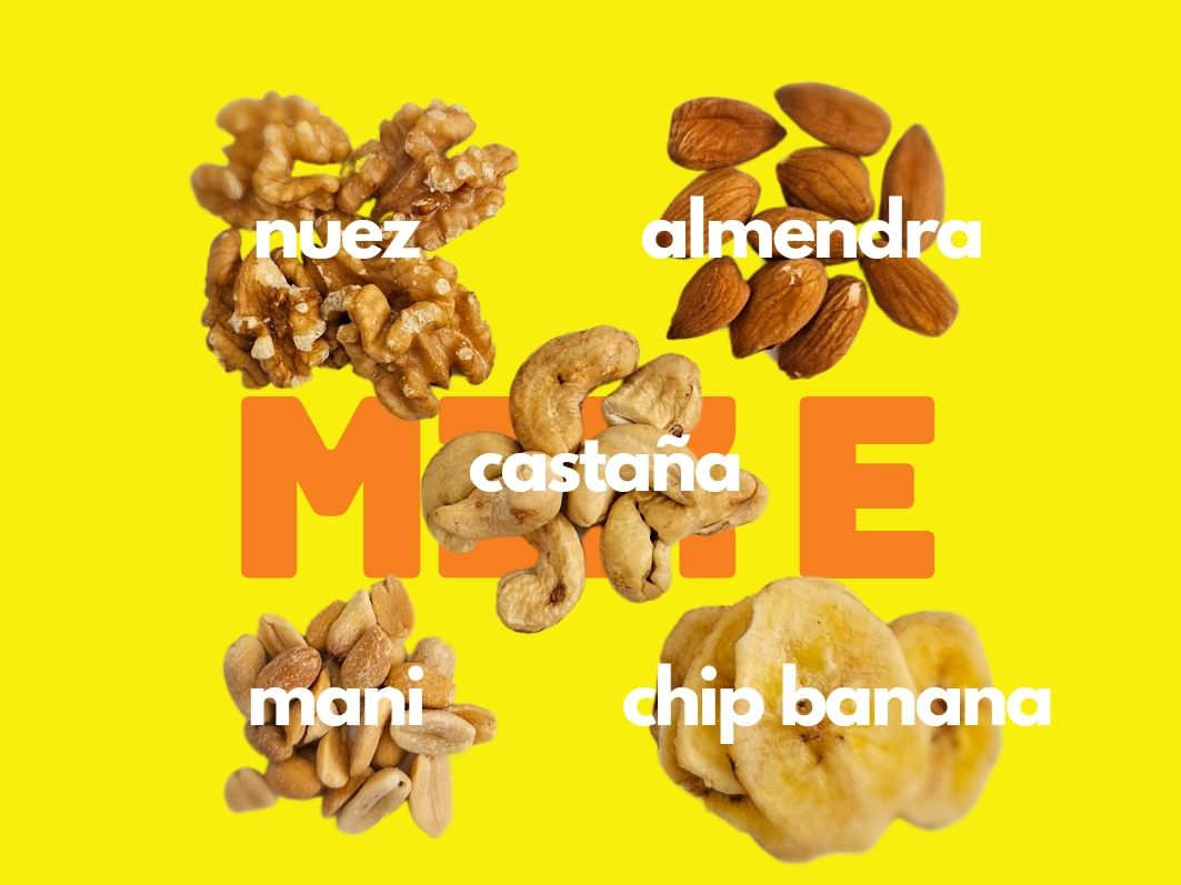 MIX "E" (Castaña - Almendras - Nuez - Mani - Banana Chip)