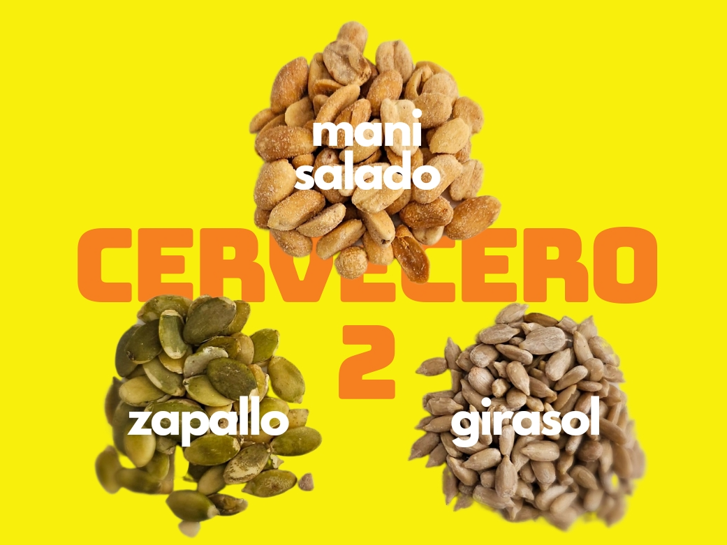 MIX CERVECER0 2  (mani salado, semilla zapallo y girasol)