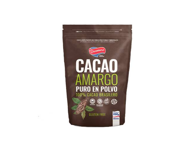 CACAO AMARGO PURO EN POLVO X200G DICOMERE(SIN TACC)