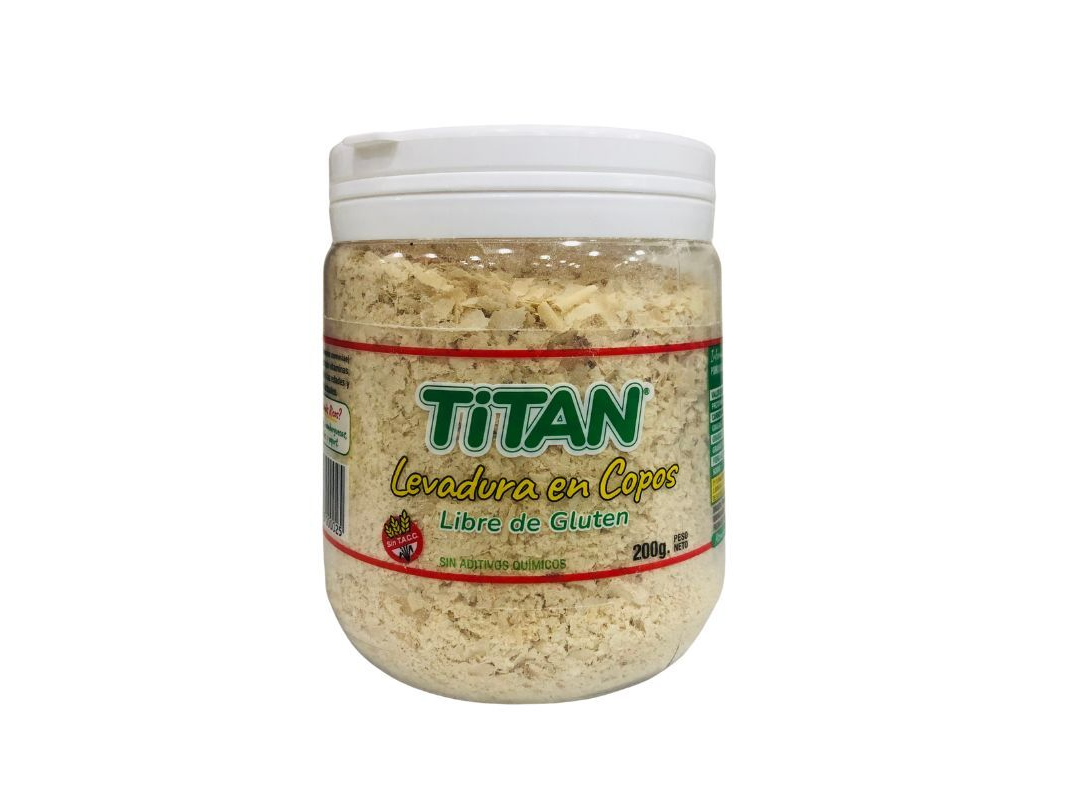 Levadura Natural Titan En Copos Sin tacc x 200 gr.