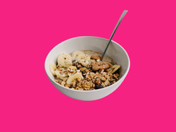 🔸 Combo “Desayuno Completo” (Avena instantánea 500g + Pasta de maní entrenuts x1 + Granola base 500g + Mix Imbatible 500g (Almendra partida - Nuez partida - Mani - Pasas) + Galleta arroz x1 + Leche de almendra x1)