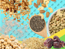 BOX INICIAL (1kg de poroto mung (82), 1kg de lenteja (77), 500g de soja texturizada (74), 1kg de arroz yamani (86), 500g de mijo (92), 500g de mix de frutos secos (almendras, nuez y maní sin sal) (1), 250g de mix de semillas (chía, sésamo, lino y girasol) (43), 1kg de harina integral (58), 100g de stevia en polvo (145) y 100g de dátiles (29))