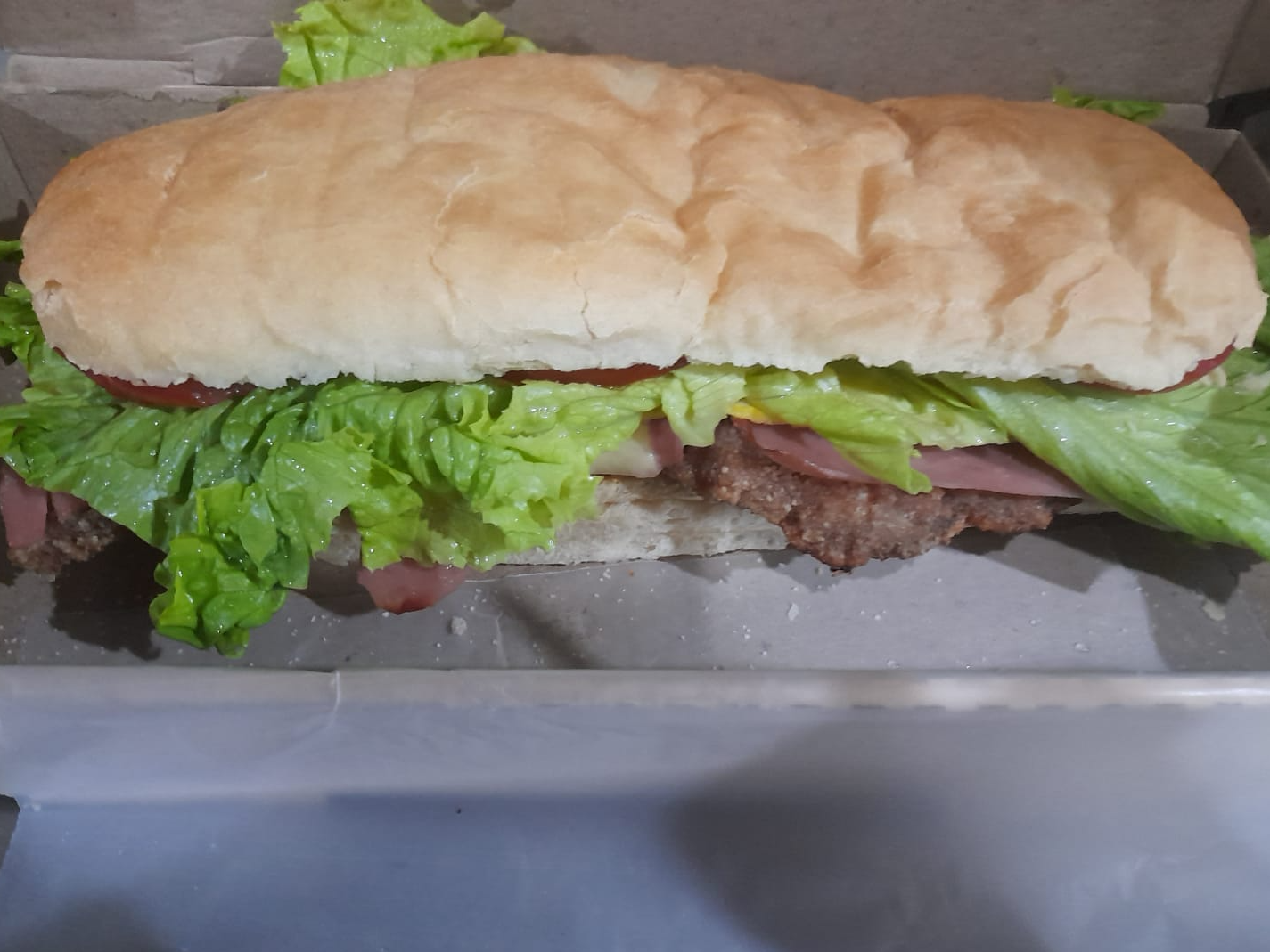 sanguche de milanesa de pollo