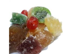 FRUTA GLASEADA EN TROZOS X 100GRS