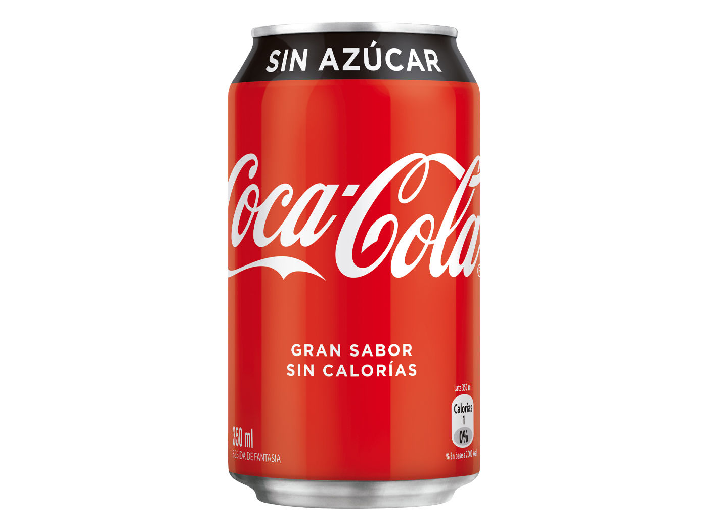 Gaseosa Coca Cocola sin azúcar 350 ml